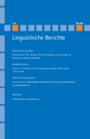 Linguistische Berichte Heft 231