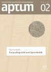 Aptum, Zeitschrift für Sprachkritik und Sprachkultur 10. Jahrgang, 2014, Heft 2
