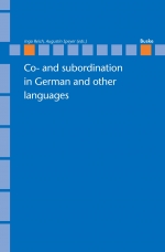 Co- and subordination in German and other languages
