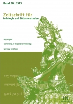 Zeitschrift für Indologie und Südasienstudien, Band 30 (2013)