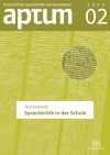 Aptum, Zeitschrift für Sprachkritik und Sprachkultur 5. Jahrgang, 2009, Heft 2
