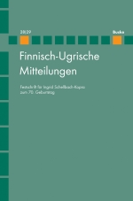 Finnisch-Ugrische Mitteilungen Band 28/29