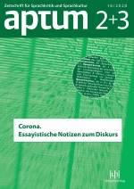 Aptum, Zeitschrift für Sprachkritik und Sprachkultur 16. Jahrgang, 2020, Heft 02/03
