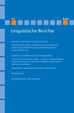 Linguistische Berichte Heft 269